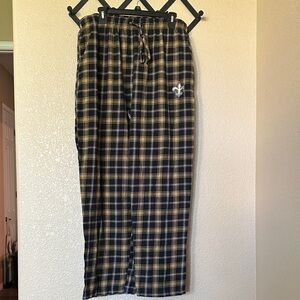NFL Team Apparel New Orleans Saints Plaid Pants